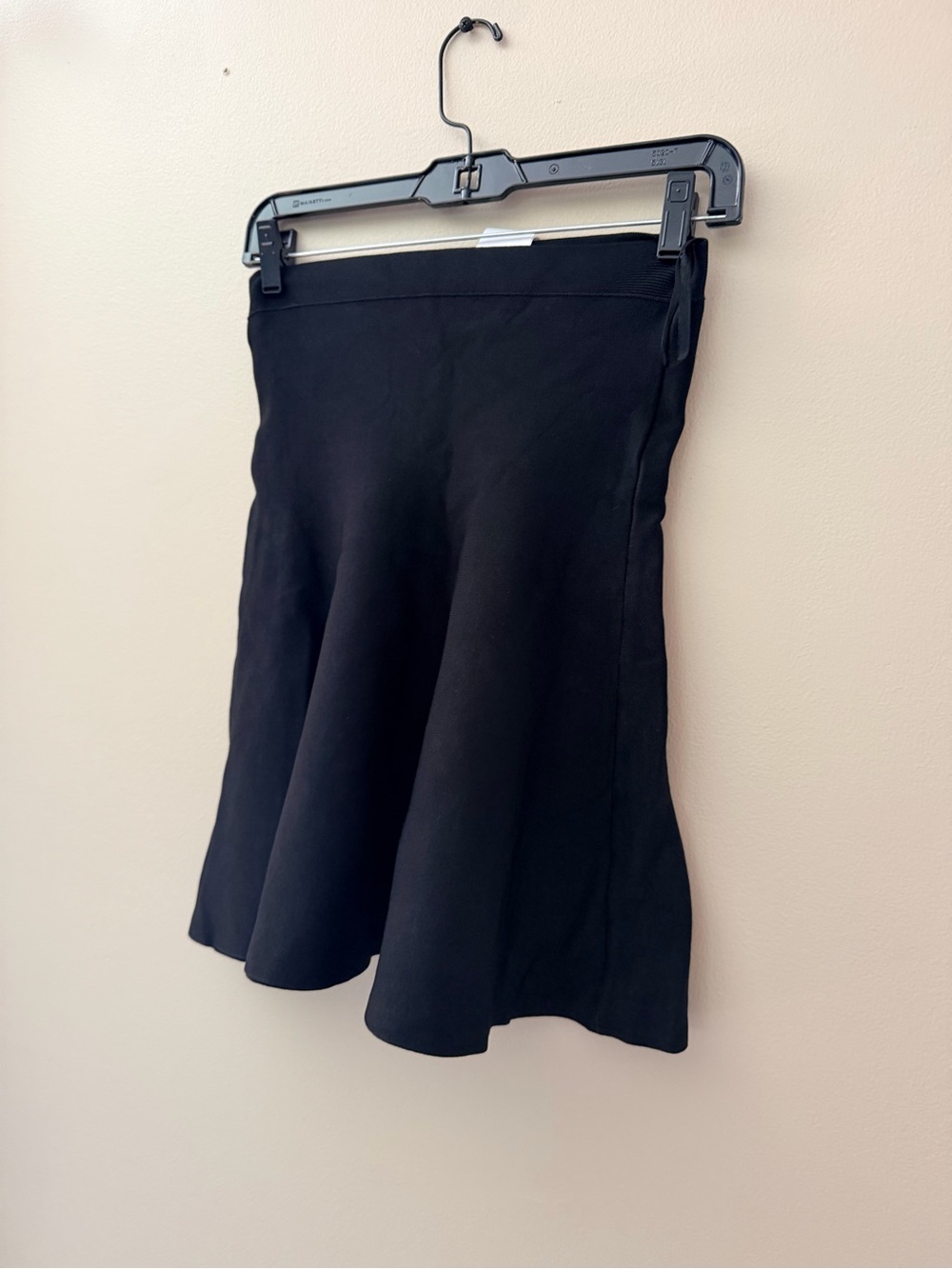 BCBGMaxAzria Black Mini Flared Skirt